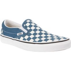 Wsuwane Trampki w Biało-Niebieską Szachownice Vans CLASSIC SLIP ON U78. Niebieskie trampki i tenisówki damskie Molly.pl, bez wzorów, z gumy, bez zapięcia. Za 279,00 zł.