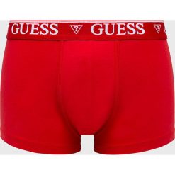 Guess Jeans - Bokserki. Białe bokserki męskie Guess Jeans, z aplikacjami, z elastanu. Za 59,90 zł.