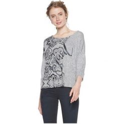 Desigual Damska Koszulka Ts Nica Gris Vigore Claro 18Wwtk86 2042 (Rozmiar L). Szare koszulki damskie marki Desigual, l, bez wzorów, bez kołnierzyka, bez rękawów. W wyprzedaży za 134,00 zł.