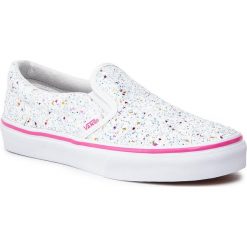 Tenisówki VANS - Classic Slip-On VN0A32QIVI61 (Glitter Stars) True Whit. Białe trampki dziewczęce Vans, z gumy. W wyprzedaży za 169,00 zł.