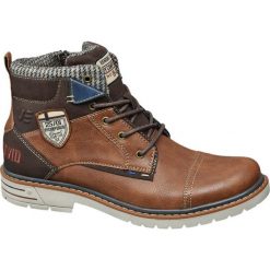 Kozaki męskie Venture by Camp David brązowe. Brązowe buty zimowe męskie marki Venture by Camp David, z materiału, na sznurówki. Za 199,90 zł.