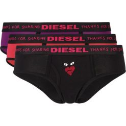 Diesel Oxy 3-pack Spodenki Czarny Czerwony Fioletowy. Czerwone figi damskie Diesel, l, z elastanu. Za 194,95 zł.
