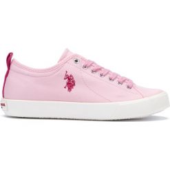 U.S. Polo Assn Tania Tenisówki Różowy. Różowe trampki i tenisówki damskie U.S. Polo Assn., bez wzorów, z materiału, bez zapięcia. Za 292,95 zł.