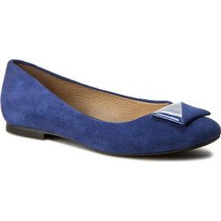 Baleriny SERGIO BARDI - Italia FS127299617AF 613. Niebieskie baleriny damskie zamszowe Sergio Bardi, w geometryczne wzory, na obcasie. W wyprzedaży za 179,00 zł.