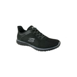 Buty Skechers Microburst 23327-BBK. Czarne trampki i tenisówki damskie Skechers, bez wzorów, bez zapięcia. Za 229,99 zł.