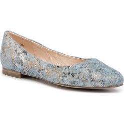 Baleriny CAPRICE - 9-22104-24 Skyblue Snake 896. Niebieskie baleriny damskie Caprice, bez wzorów, ze skóry, klasyczne, bez obcasa, na płaskiej podeszwie. Za 239,00 zł.