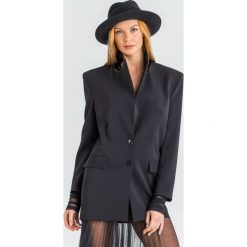 ŻAKIET PATRIZIA PEPE. Czarne żakiety damskie Patrizia Pepe, bez wzorów. Za 1385,30 zł.