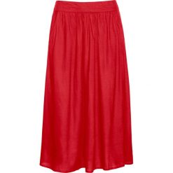 Spódnica z wiskozy z nadrukiem bonprix truskawkowy. Czerwone spódniczki damskie bonprix, z nadrukiem, z wiskozy. Za 29,99 zł.