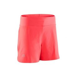 Spodenki do biegania RUN DRY damskie. Czerwone bermudy damskie KALENJI. W wyprzedaży za 29,99 zł.