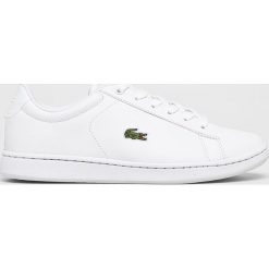 Lacoste - Buty Carnaby Evo 119. Białe buty sportowe damskie Lacoste, bez wzorów, z gumy, sportowe. Za 299,90 zł.