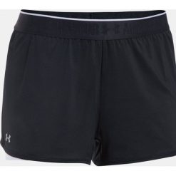 Spodenki sportowe męskie: Under Armour Spodenki damskie UA HG Armour 2-in-1 Short czarno białe r. L (1302784-002)