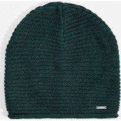 Czapka beanie o splocie w prążki - Turkusowy. Niebieskie czapki damskie Mohito, bez wzorów, ze splotem. Za 29,99 zł.