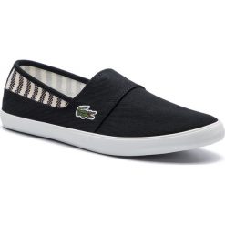 Tenisówki LACOSTE - Marice 219 1 Cma 7-37CMA0050454 Blk/Off Wht. Czarne półbuty męskie Lacoste, bez wzorów, z gumy, bez zapięcia. W wyprzedaży za 199,00 zł.
