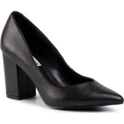 Półbuty STEVE MADDEN - Portrait SM11000755-03001-017 Black Leather. Czarne półbuty damskie Steve Madden, bez wzorów, ze skóry ekologicznej, bez obcasa, na obcasie, bez zapięcia. Za 429,00 zł.
