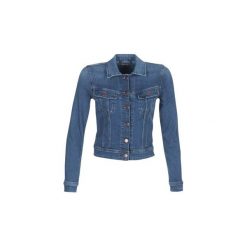 Kurtki jeansowe Lee SLIM RIDER. Niebieskie kurtki damskie marki Lee, s, bez wzorów, z jeansu, bez kaptura. Za 439,00 zł.