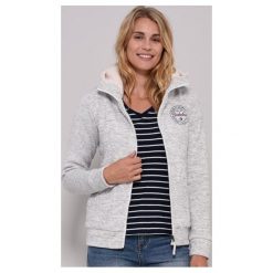 Brakeburn Bluza Damska 8 Szara. Szare bluzy damskie Brakeburn, z nadrukiem, bez rękawów, bez kaptura. W wyprzedaży za 176,00 zł.