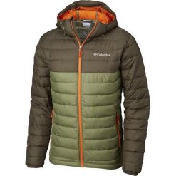 COLUMBIA kurtka męska Powder Lite Hooded Jacket Mosstone Peatmoss S. Kurtki sportowe męskie Columbia, s, bez wzorów, z włókna, bez kaptura, omni-heat (columbia). Za 459,00 zł.