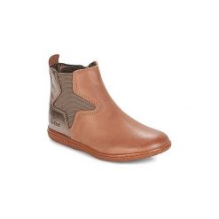 Kozaki Dziecko Kickers VERMILLON. Pomarańczowe kozaki dziewczęce marki Kickers. Za 311,20 zł.