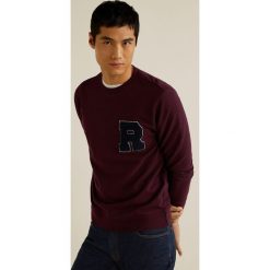 Mango Man - Bluza Cherry. Brązowe bluzy męskie marki Mango Man, s, z nadrukiem, z bawełny, z okrągłym kołnierzem, bez rękawów, bez kaptura. W wyprzedaży za 89,90 zł.