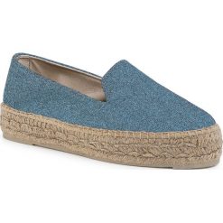 Espadryle MANEBI - Slippers D F 4.5 D0 Sky Blue. Niebieskie espadryle damskie Manebi, bez wzorów, z tworzywa sztucznego, bez obcasa. W wyprzedaży za 289,00 zł.