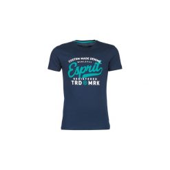 T-shirty z krótkim rękawem Esprit VARIAPOLE. Niebieskie t-shirty męskie Esprit, s, bez wzorów, bez kołnierzyka, krótkie. Za 39,00 zł.
