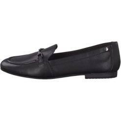Tamaris Mokasyny Damskie 38 Czarne. Czarne mokasyny damskie marki Tamaris, ze skóry, eleganckie. Za 240,00 zł.