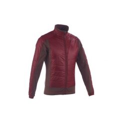 Kurtka polarowa hybrydowa turystyczna SH900 X-Warm męska. Czerwone kurtki sportowe męskie QUECHUA, na zimę, m, z elastanu. W wyprzedaży za 99,99 zł.