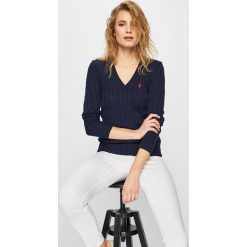 Polo Ralph Lauren - Sweter. Niebieskie swetry klasyczne damskie marki Polo Ralph Lauren, s, z bawełny, polo. Za 619,90 zł.
