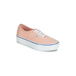 Buty Vans AUTHENTIC PLATFORM 2.0. Różowe trampki i tenisówki damskie Vans, bez wzorów, bez zapięcia. Za 271,20 zł.