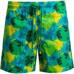 Szorty kąpielowe VILEBREQUIN MOOREA Print|Zielony. Zielone kąpielówki męskie marki Vilebrequin, z aplikacjami, z poliamidu. Za 820,00 zł.
