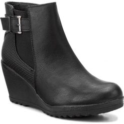 Botki CLARA BARSON - WS995-1A Czarny. Czarne botki damskie na obcasie Clara Barson, z materiału. Za 119,99 zł.