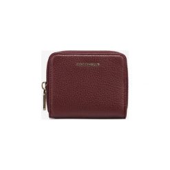 Coccinelle Metallic Soft Portfel Czerwony Brązowy. Czerwone portfele damskie Coccinelle, bez wzorów, ze skóry. Za 492,95 zł.