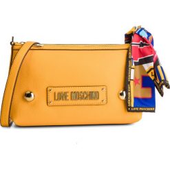 Torebka LOVE MOSCHINO - JC4043PP17LD0400 Giallo. Żółte listonoszki damskie Love Moschino, bez wzorów, ze skóry ekologicznej, na ramię, bez dodatków. W wyprzedaży za 369,00 zł.