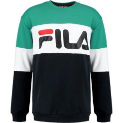 Bejsbolówki męskie: Fila STRAIGHT BLOCKED CREW Bluza black/bright white/shady glade