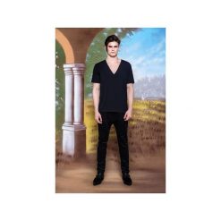Czarne spodnie slim fit z dwóch rodzajów sztruksu - wersja 2. Czarne bez kategorii MALE-ME, w prążki, z tkaniny. Za 299,00 zł.
