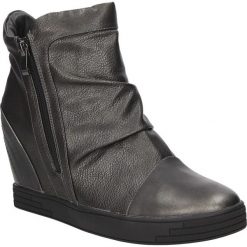 Sneakersy sergio leone 28875. Brązowe sneakersy damskie Sergio Leone, ze skóry ekologicznej. Za 138,99 zł.