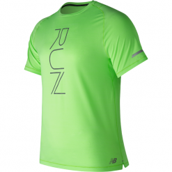 New Balance MT73233ELR. Zielone t-shirty męskie marki New Balance, m, z poliesteru, do biegania. Za 79,99 zł.