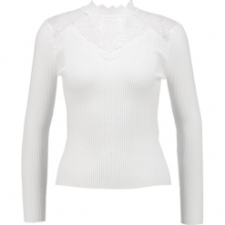 Swetry klasyczne damskie: New Look Petite PETITE INSERT VICTORIANA JUMPER Sweter cream