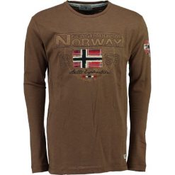 T-shirty męskie z nadrukiem: Koszulka „Jlacier” w kolorze szarobrązowym