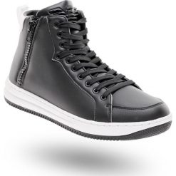 SNEAKERSY EA7 EMPORIO ARMANI. Czarne sneakersy męskie EA7 Emporio Armani, na sznurówki. Za 484,50 zł.