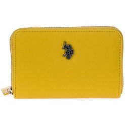 U.S. POLO ASSN. portfel damski Portsmouth żółty. Żółte portfele damskie U.S. Polo Assn., bez wzorów. Za 189,00 zł.