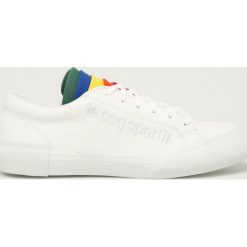 Le Coq Sportif - Tenisówki. Białe trampki i tenisówki damskie le coq sportif, bez wzorów, ze skóry, na sznurówki. W wyprzedaży za 269,90 zł.