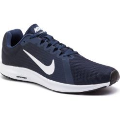 Buty NIKE - Downshifter 8 908984 400 Midnight Navy/White. Niebieskie buty sportowe męskie Nike, z tworzywa sztucznego, bez zapięcia, do biegania, nike downshifter. W wyprzedaży za 209,00 zł.
