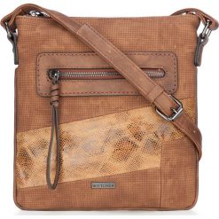 Torebka damska 87-4Y-576-5. Pomarańczowe walizki Wittchen, w paski, z materiału, boho, małe, bez dodatków. Za 119,00 zł.