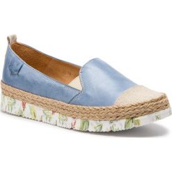 Espadryle MACIEJKA - 03578-34/00-5 Niebieski Jasny. Niebieskie espadryle damskie marki Maciejka, bez wzorów, ze skóry, bez obcasa, na płaskiej podeszwie. Za 239,00 zł.