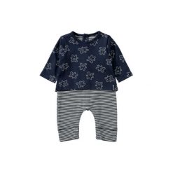 Staccato Baby Kombinezon/Overall dark navy - niebieski - Gr.Niemowlę (0 - 6 miesięcy). Niebieskie kombinezony niemowlęce marki Staccato, w paski, z bawełny. Za 85,00 zł.