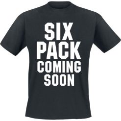 Six Pack Coming Soon T-Shirt czarny. Czarne t-shirty męskie Six Pack Coming Soon, xl, z nadrukiem, z okrągłym kołnierzem. Za 54,90 zł.