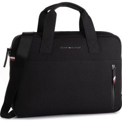 Torba na laptopa TOMMY HILFIGER - Essential Computer Bag AM0AM05226 BDS. Czarne torby męskie skórzane TOMMY HILFIGER, bez wzorów, ze skóry ekologicznej. Za 539,00 zł.