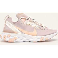 Nike Sportswear - Buty React Element 55. Różowe buty sportowe damskie Nike Sportswear, bez wzorów, z gumy, sportowe. W wyprzedaży za 359,90 zł.