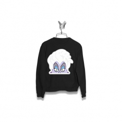 Bluza Mała Syrenka Urszula Damska. Czarne bluzy damskie Failfake, xs, bez wzorów, bez rękawów, bez kaptura. Za 160,00 zł.